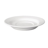 Tasses à cappuccino soucoupes en porcelaine blanche (12 pièces)