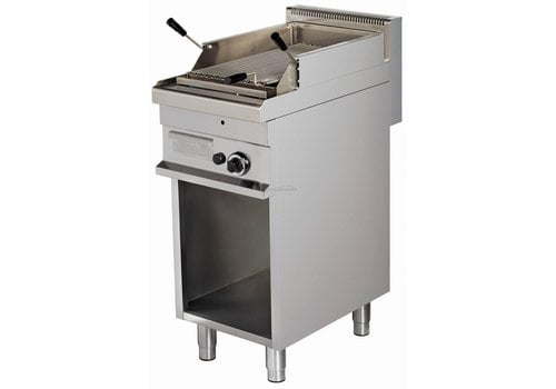  Combisteel Lavasteengrill Gas met open onderbouw 40x70x90 cm 