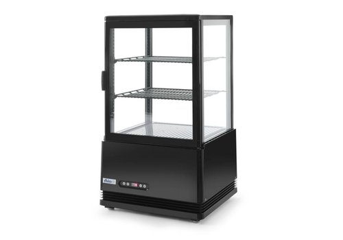  Hendi Kühlvitrine schwarz | 58L 