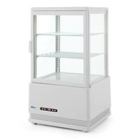 Refrigerated display cabinet white | 58 liters