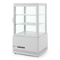 Refrigerated display cabinet white | 58 litres