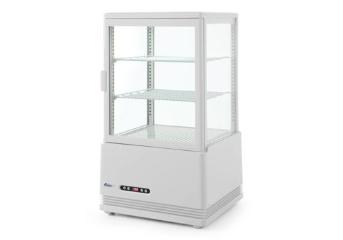  Hendi Vitrine réfrigérée blanche | 58 litres 