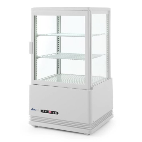  Hendi Refrigerated display cabinet white | 58 litres 