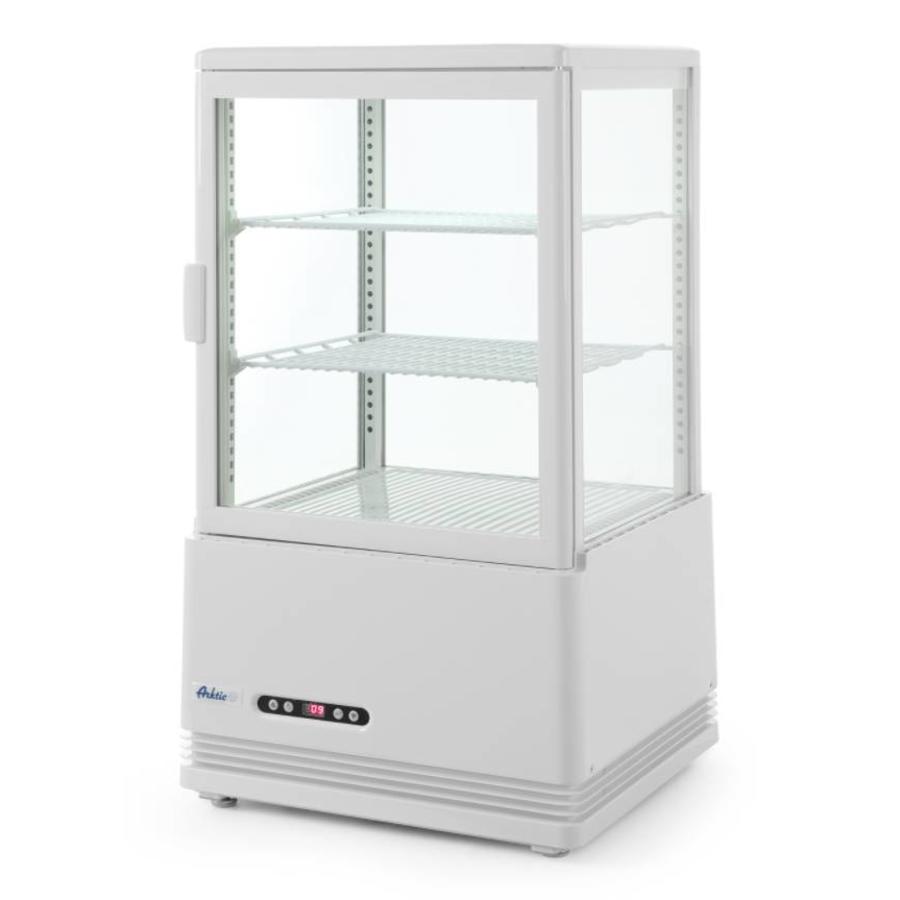 Refrigerated display cabinet white | 58 litres