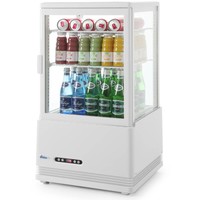 Refrigerated display cabinet white | 58 litres