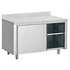 Combisteel Chest of drawers with splash edge stainless steel | 180x70x85cm