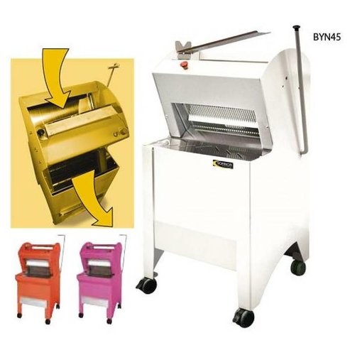  HorecaTraders Bread Slicer | White | Semi-Automatic | Bread via Top | 550W 