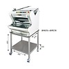 HorecaTraders Bread slicer | White Table model | Automatic | Bread via Top | 550W