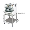 HorecaTraders Trancheuse à pain | Modèle de table blanche | Automatique | Pain via Topside | 550 W