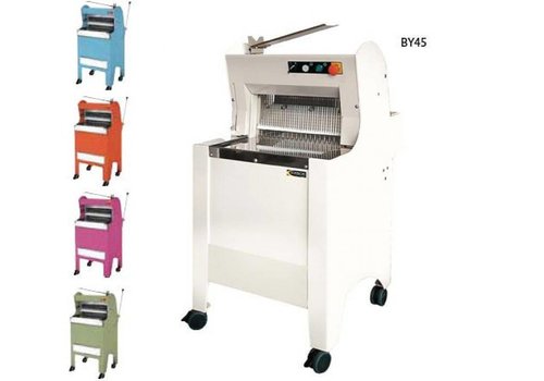  HorecaTraders Brotschneidemaschine | Weiß | Automatisch | Brot über Rückseite | 550 W 