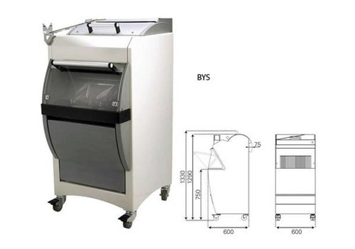  HorecaTraders Self Service Broodsnijmachine | Automatisch | 550W 