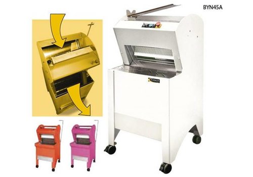 HorecaTraders Broodsnijmachine | Wit | Automatisch | Brood via Bovenzijde | 550W 