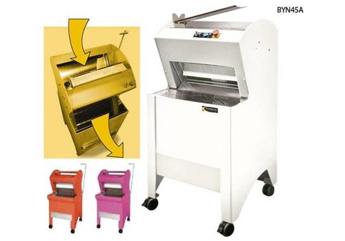  HorecaTraders Brotschneidemaschine | Weiß | Automatisch | Brot über Topside | 550 W 