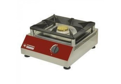  HorecaTraders Cuisinière à gaz 1 brûleur | 5 kW | 380x400x(h)200mm 