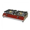HorecaTraders Cuisinière à gaz 2 feux | 5 kW | 760x400x(h)200mm