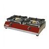 HorecaTraders Gas stove 2 burners | 5kw | 760x400x (h) 200mm