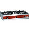 HorecaTraders Gas burner 3 burners | Table model | 7.2 + 5.5 + 3.2 Kw | 1000x480x(h)260mm