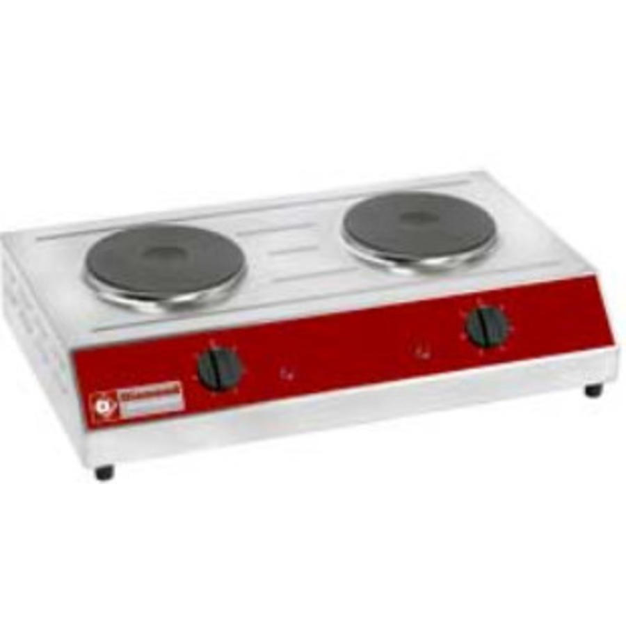 Plaque de cuisson électrique | 2 assiettes | 3 kW
