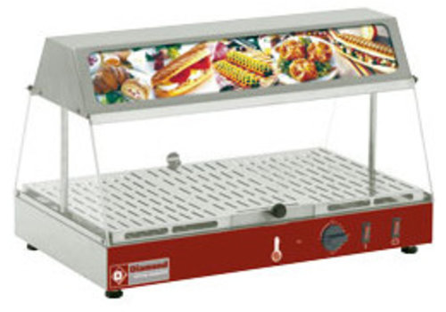  HorecaTraders Vitrine sandwich avec caisson lumineux 