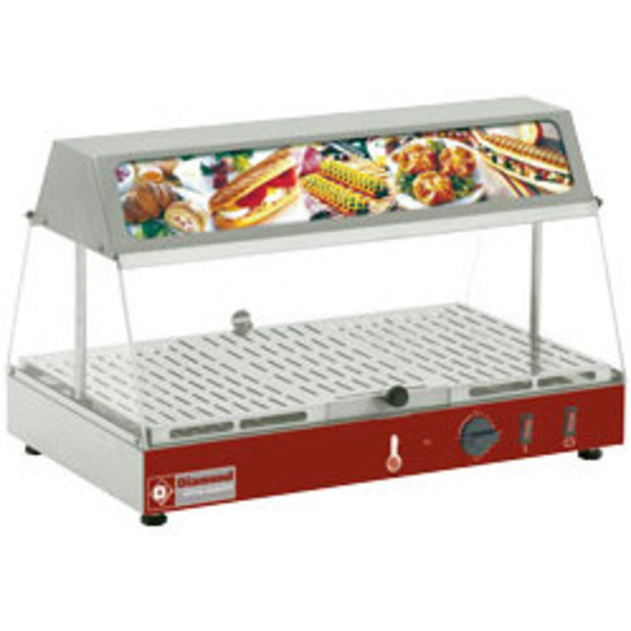 Vitrine sandwich avec caisson lumineux