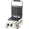 HorecaTraders Gaufrier en acier inoxydable | 240x240 mm | Usage intensif