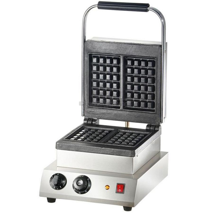 Waffeleisen aus Edelstahl | 240x240 mm | Schwerlast