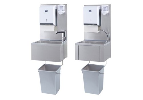  HorecaTraders Lavabo d'accueil + distributeur de papier et de savon | Plastique 