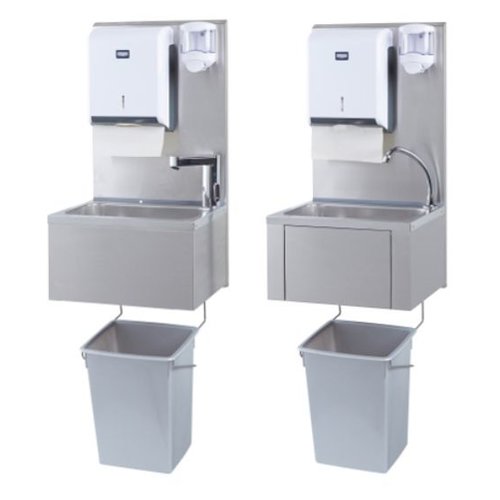  HorecaTraders Lavabo d'accueil + distributeur de papier et de savon | Plastique 