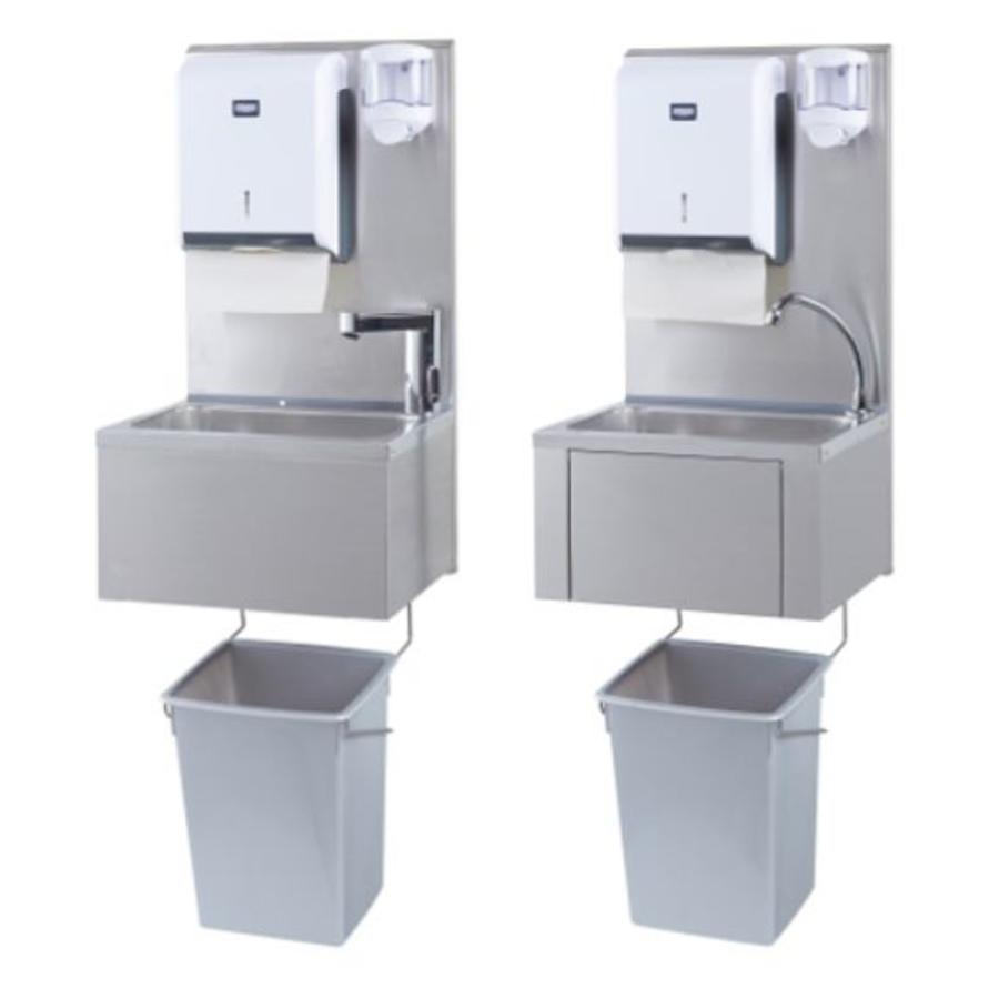 Lavabo d'accueil + distributeur de papier et de savon | Plastique