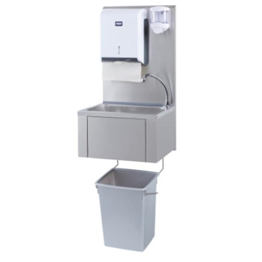 Lavabo d'accueil + distributeur de papier et de savon | Plastique