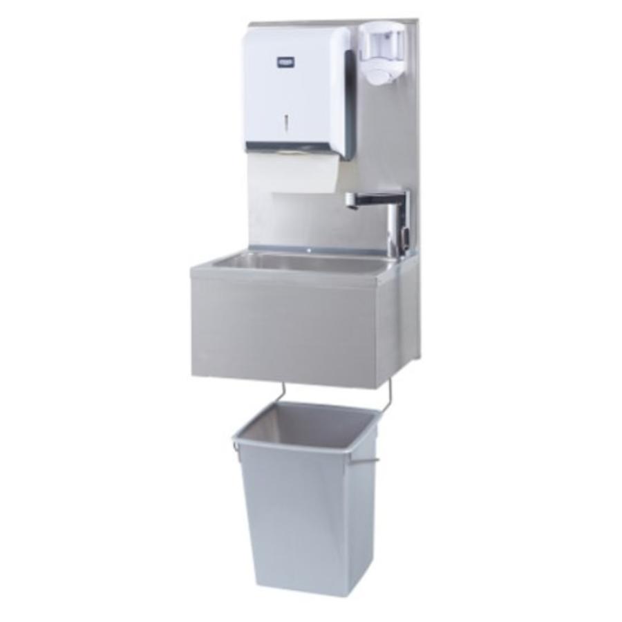 Lavabo d'accueil + distributeur de papier et de savon | Plastique