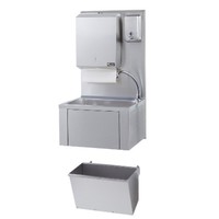 Catering hand sink + paper and soap dispenser | stainless steel