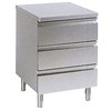 HorecaTraders Chest of drawers without raised edge | 3 drawers