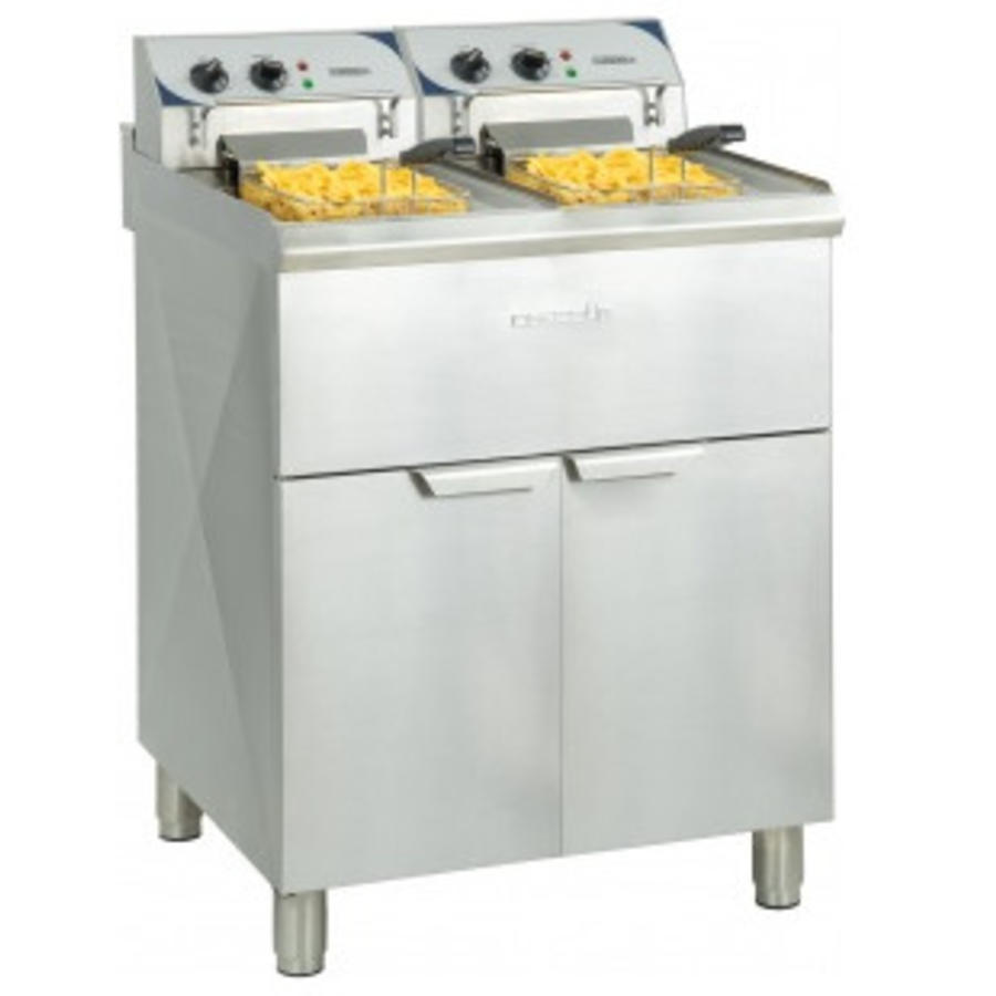 Electric fryer | 2x 10 liters | stainless steel