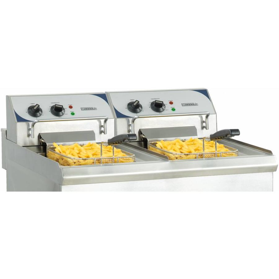Friteuse électrique | 2x 10 litres | Acier inoxydable