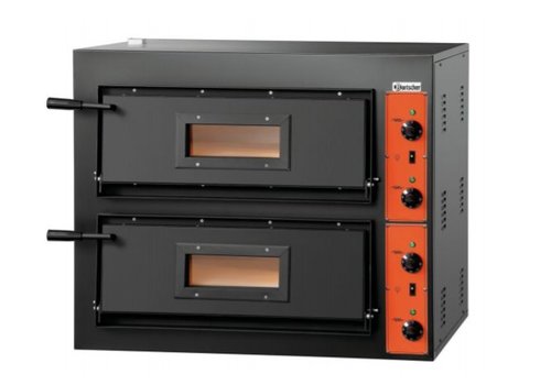  Bartscher Double Professional Pizza Oven 8400 Watt | 8 Pizzas 