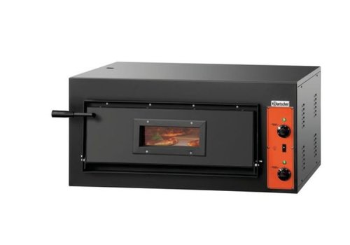  Bartscher Four à pizza en tôle d'acier 4200 Watt | 4 pizzas 