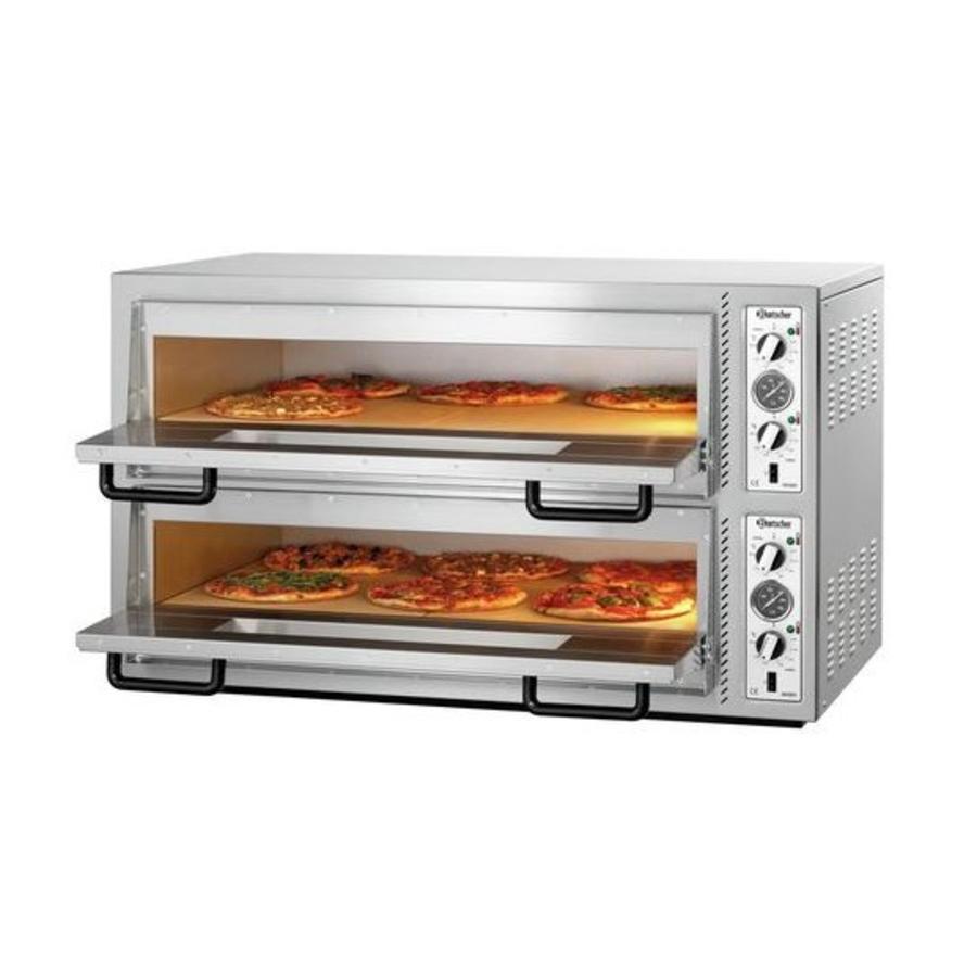 Weißblech-Gastronomie-Pizzaofen 12000 Watt | 12 Pizzen