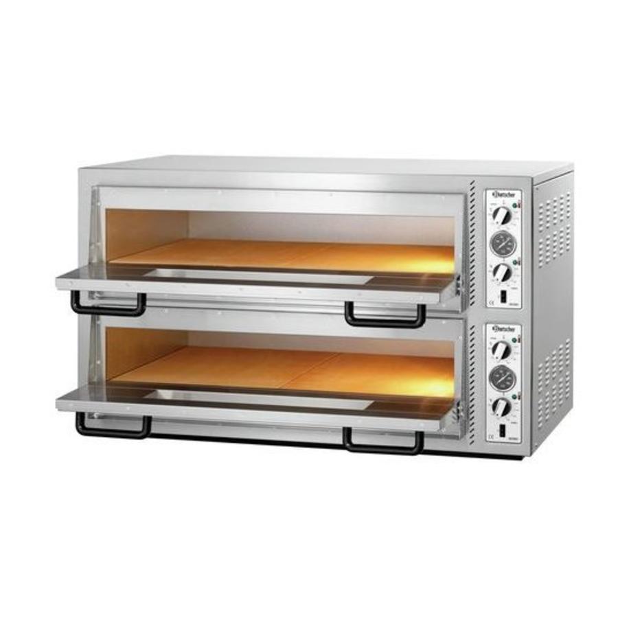 Weißblech-Gastronomie-Pizzaofen 12000 Watt | 12 Pizzen