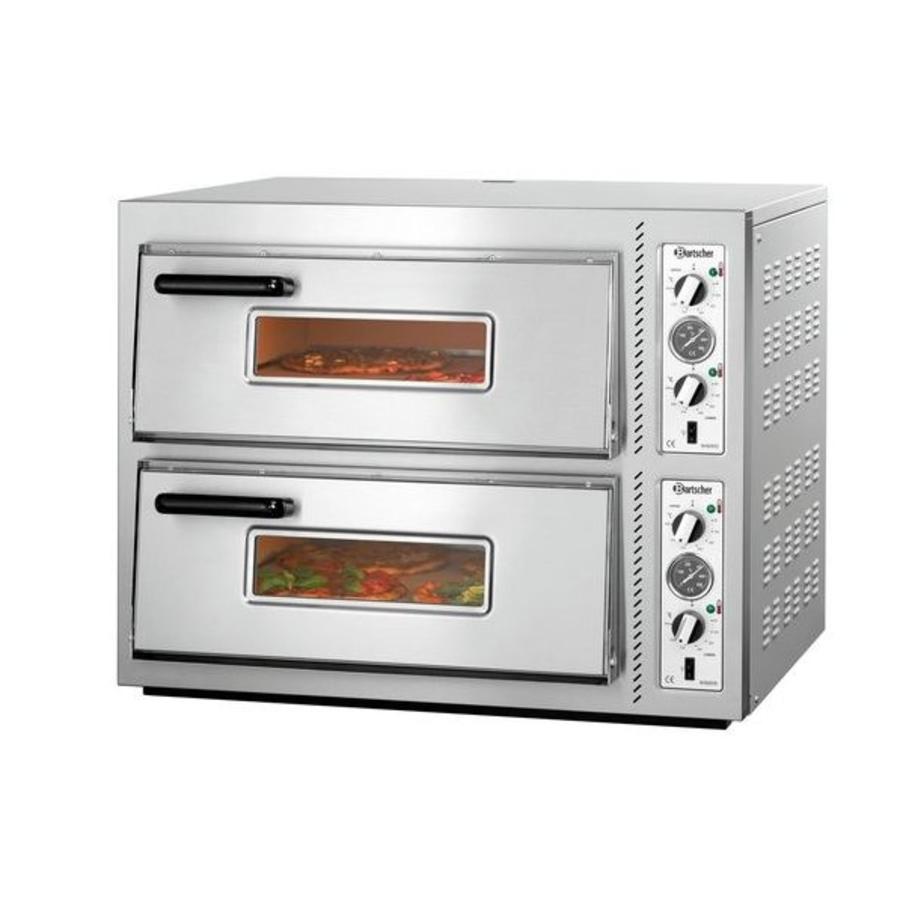 Four à pizza double professionnel 10 000 watts | 8 pizzas