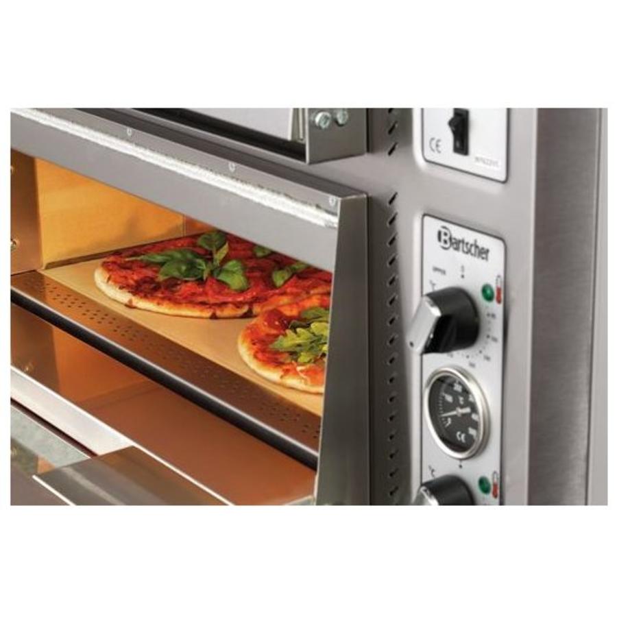 Four à pizza double professionnel 10 000 watts | 8 pizzas