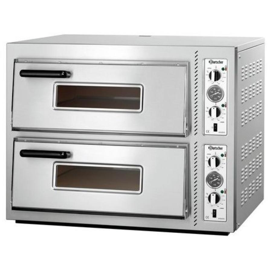 Four à pizza double professionnel 10 000 watts | 8 pizzas