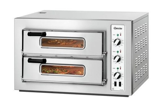  Bartscher Pizza oven 2 chambers 6000 Watt | 8 pizzas 