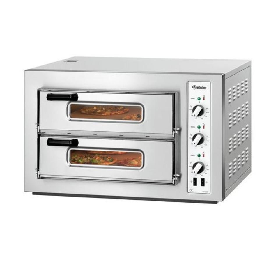 Four à pizza 2 chambres 6000 Watt | 8 pizzas