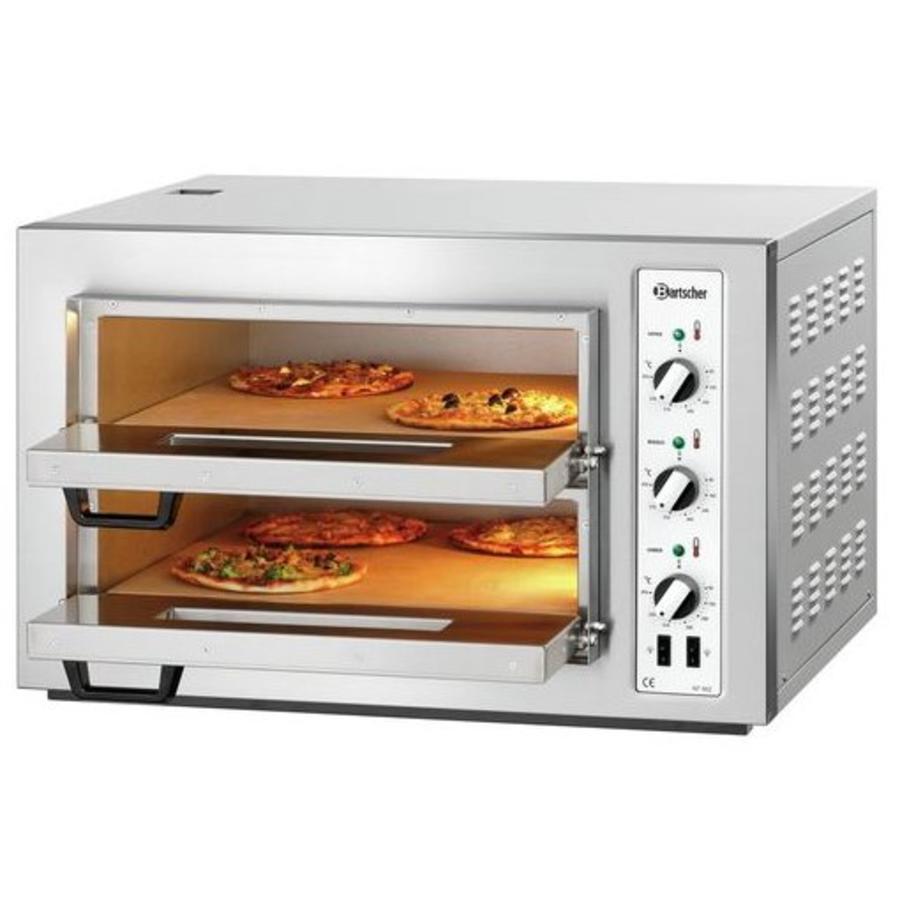 Four à pizza 2 chambres 6000 Watt | 8 pizzas