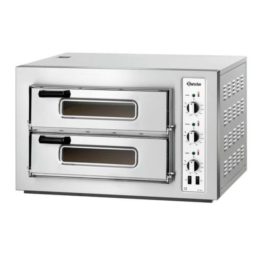 Four à pizza 2 chambres 6000 Watt | 8 pizzas