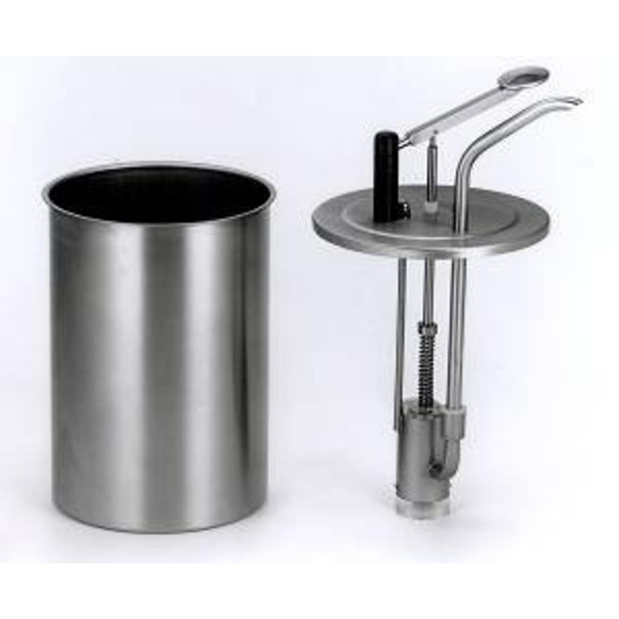 Professional stainless steel sauce dispenser | 3 liters