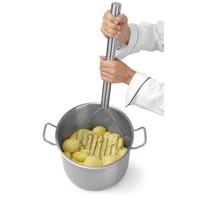 Stainless steel potato masher