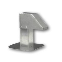 Dachdurchführung | Aluminium | 8x8 cm | 1 Ausgang