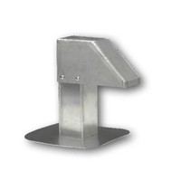 Dakdoorvoer | Aluminium | 8x8 cm | 1 uitgang